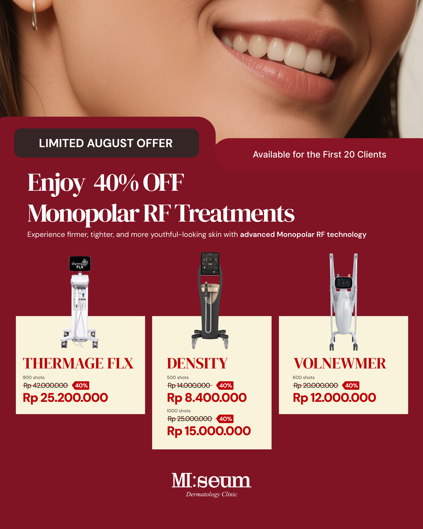 Monopolar RF Treatments