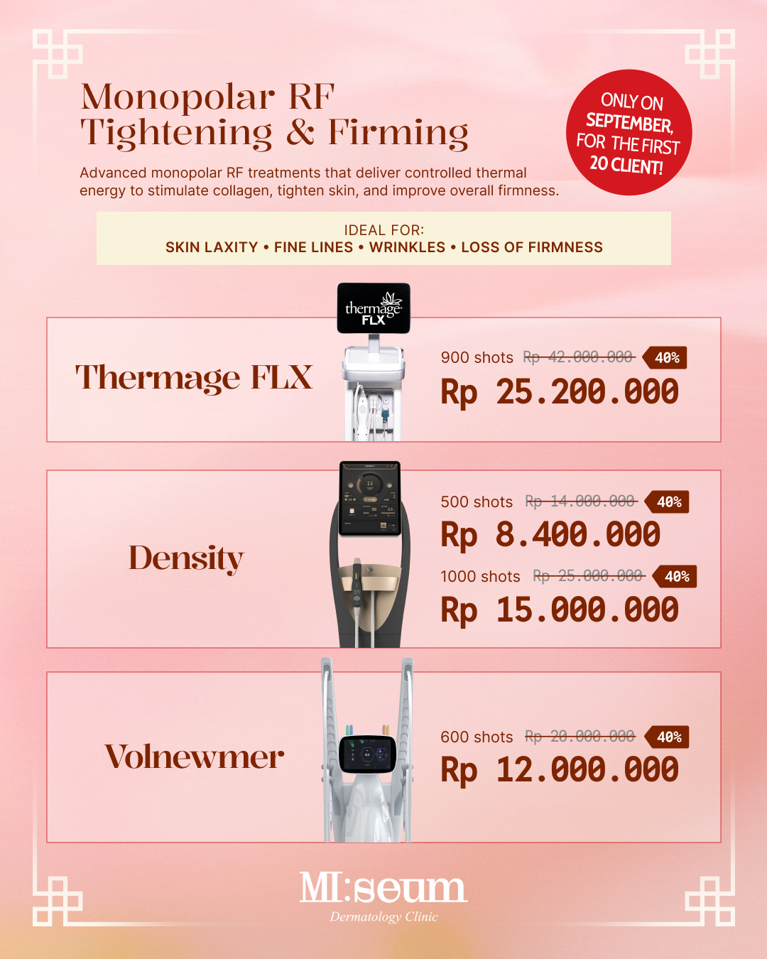 Monopolar RF Treatments