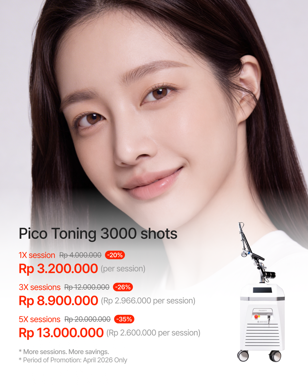 Pico Toning 3000 shots /sessions