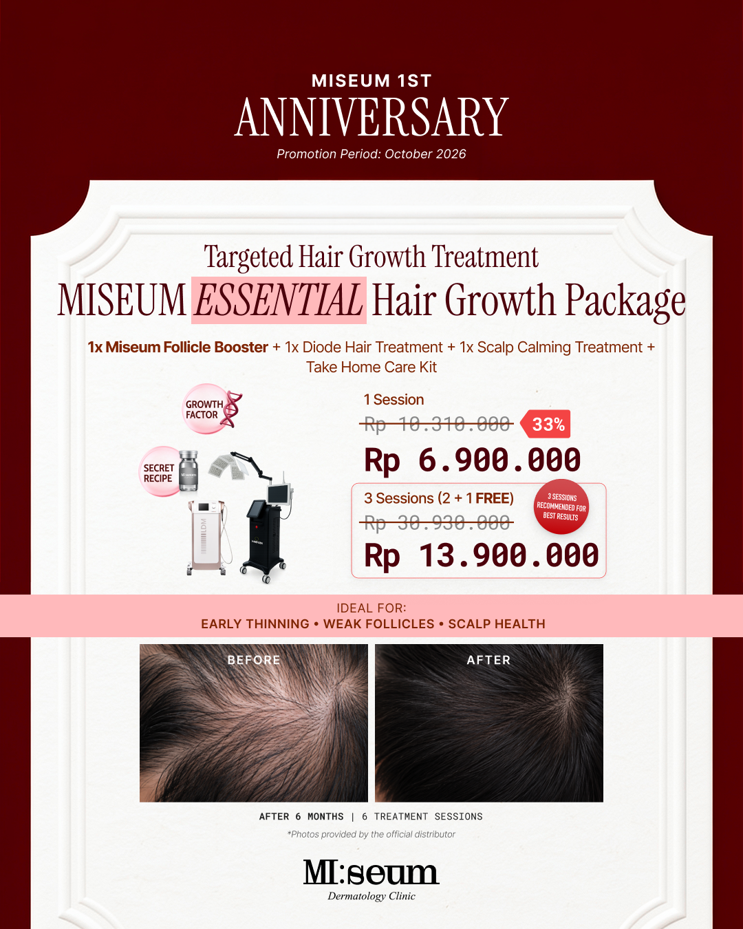 Miseum ESSENTIAL Hair Growth Package
