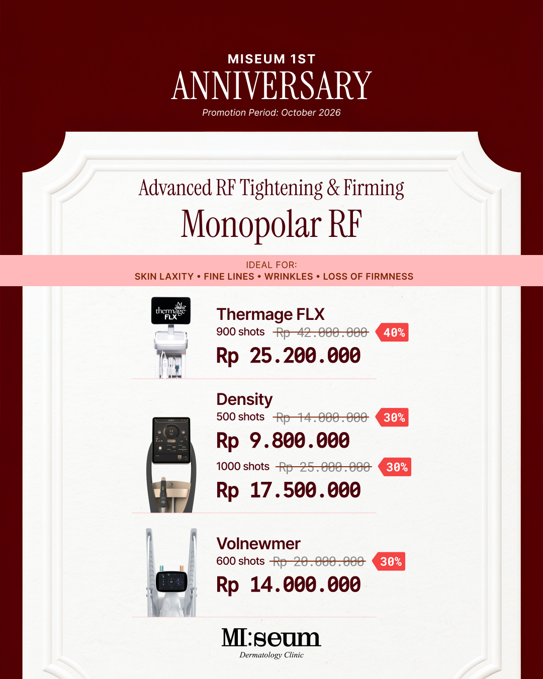 Monopolar RF Treatments