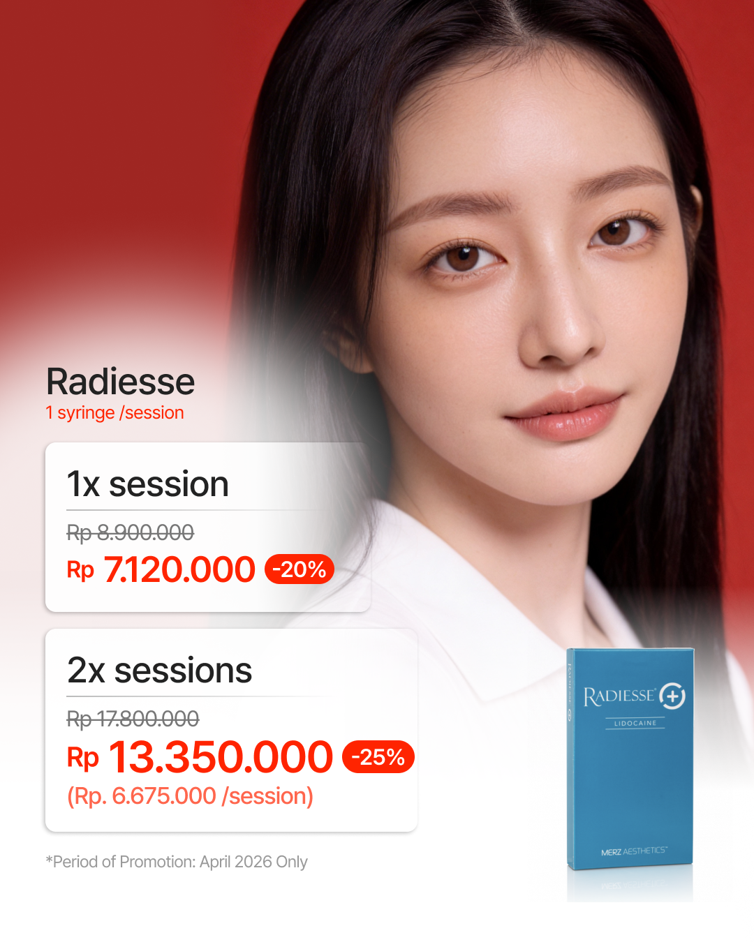 Radiesse - 2x session